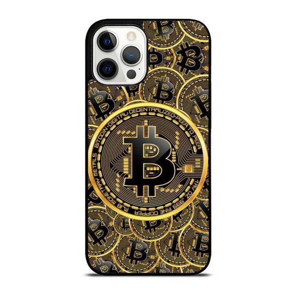 Bitcoin Crypto Pattern iPhone Case - Picture 1 of 1